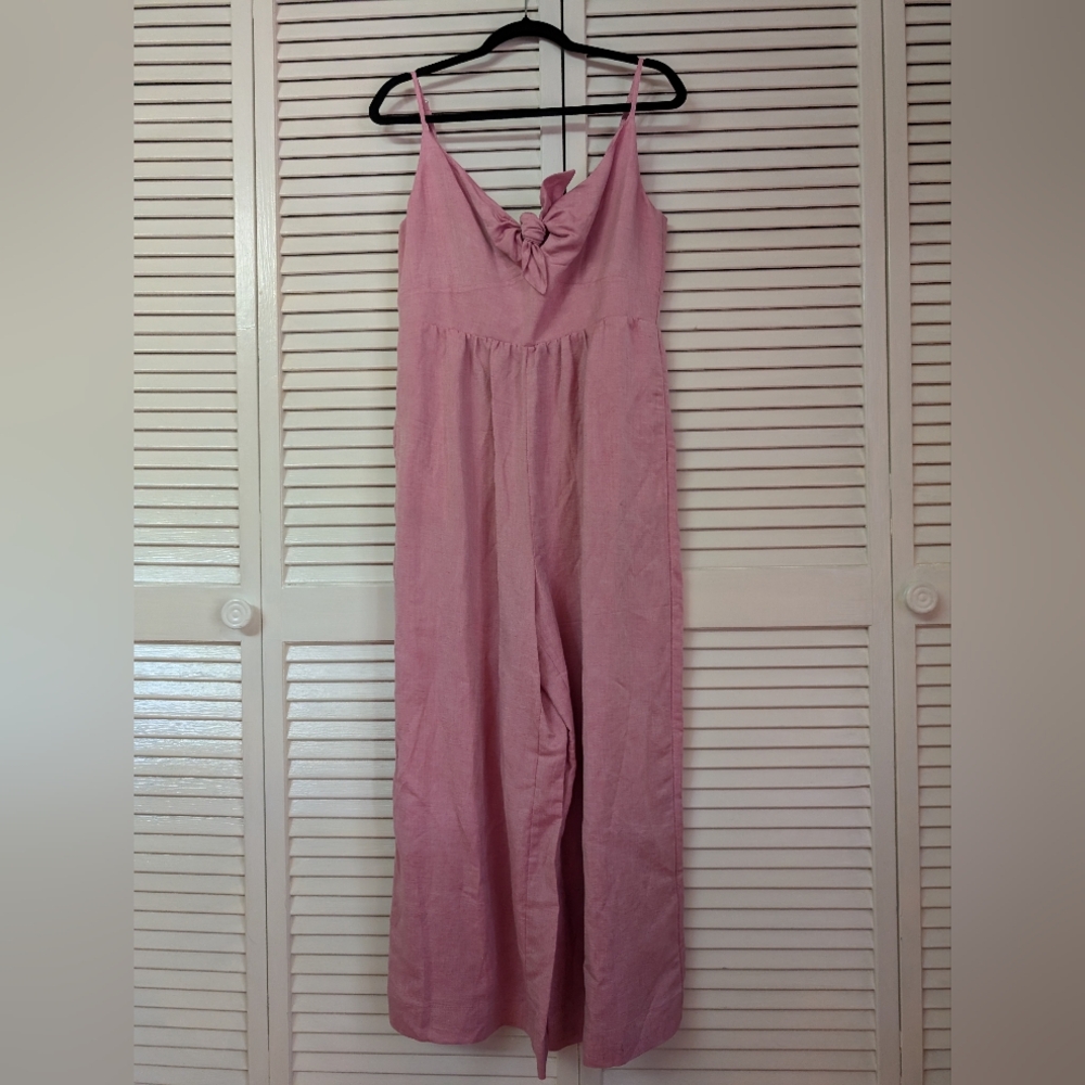 LOFT Pink Sleeveless Jumpsuit